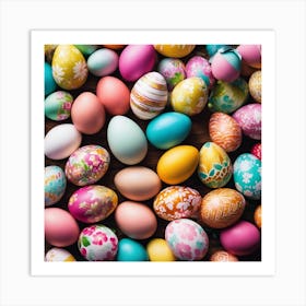 Colorful Easter Eggs 1 Art Print