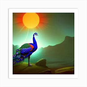 Peacock 2 Art Print