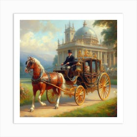 Horse Drawn Carriage Art Print