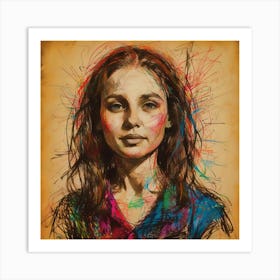 Portrait Of A Girl Art Print