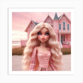 Dollhouse On The Beach Art Print