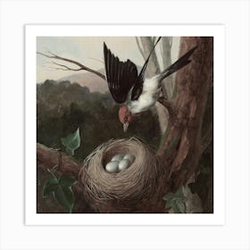 Bird In A Nest 1 Art Print