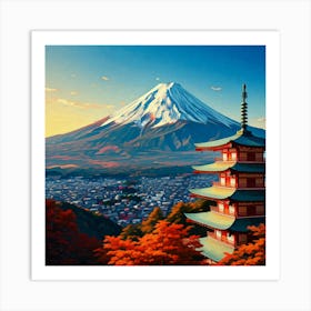 Mt Fuji Art Print