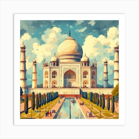 Taj Mahal Painting 2 Art Print