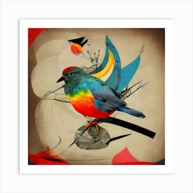 Colorful Bird 6 Art Print