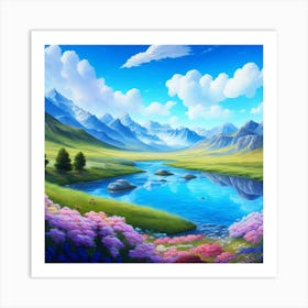 Mountain Landscape Art Print