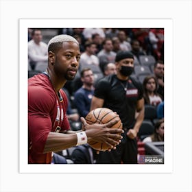 Dwyane Wade AI Art Print