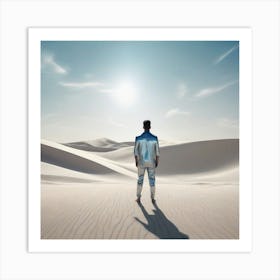 Man In The Desert 44 Art Print