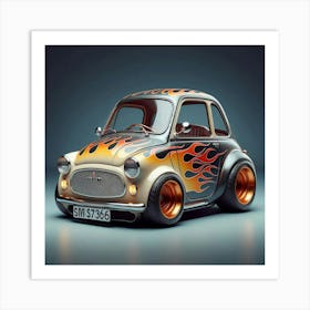 Flaming Car 2 Art Print