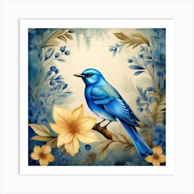 A blue bird 1 Art Print