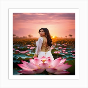 Lotus Flower Art Print