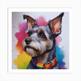 Schnauzer Painting Art Print