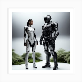 Futuristic Couple 108 Art Print