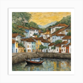 Portuguese Village Art Print