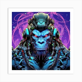 Ape Profile Picture Art Print