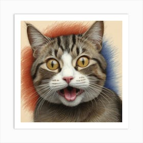 Cat'S Face 1 Art Print