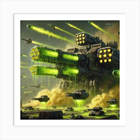 Vxs 7 Acidic Juggernaut Acidic Artillery Converted Art Print