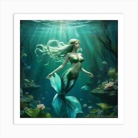 Mermaid 3 Art Print