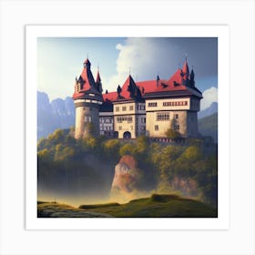 Castle On A Hill Art Print