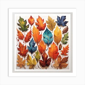 Autumn Leaves Print Art Print