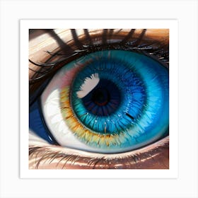 Blue Eye 5 Art Print