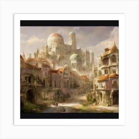 A City In Ancient Times Art Print