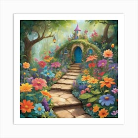 Fairy House Paintings Art Print 3 Art Print