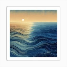 Ocean Canvas Print Art Print