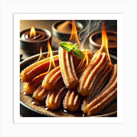 Sovereign Flame Flame Baked Churros Art Print