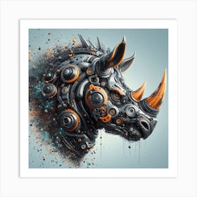 Rhino Art Art Print