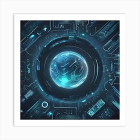 Futuristic World Art Print