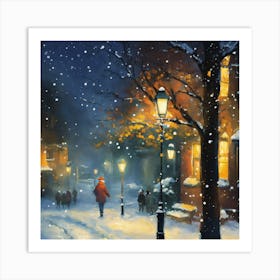 Winter'S Night Art Print