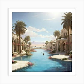 Egyptian City Art Print