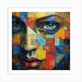 Woman'S Face 7 Art Print