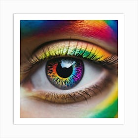 Rainbow Eye 9 Art Print