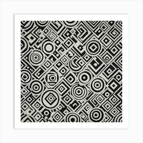 Black and White Abstract Art 44 Art Print