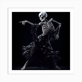 Skeleton Dancer 1 Art Print