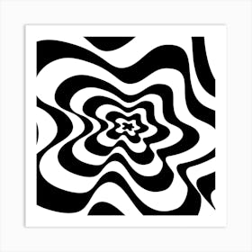 Black And White Swirls Art Print