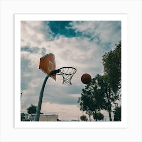 Basketball - Basketball Stock Videos & Royalty-Free Footage Art Print