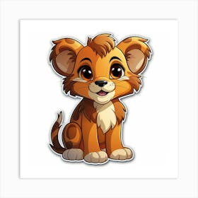 Lion Cub 46 Art Print