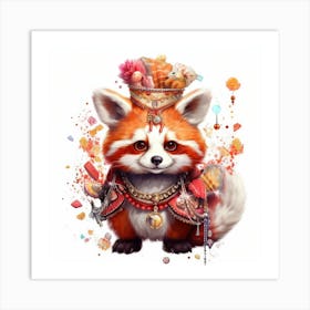 Red Panda 5 Art Print