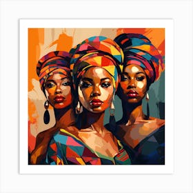 Three African Women 19 Art Print
