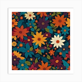 Floral Pattern 7 Art Print