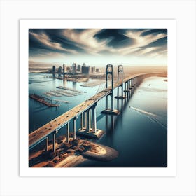 San Diego Bay Bridge 1 Art Print