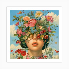 'Flower Head' Art Print