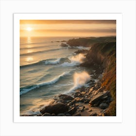 Sunrise At The Coast Art Print