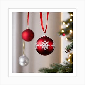 Christmas Ornaments 45 Art Print