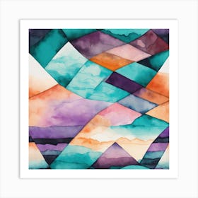 Abstract Watercolor Art Print