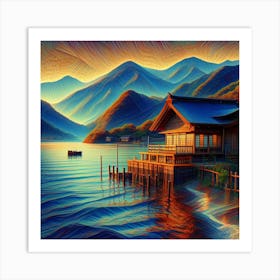 House On The Lake Art Print