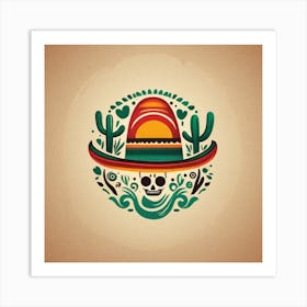 Mexican Skull 87 Art Print